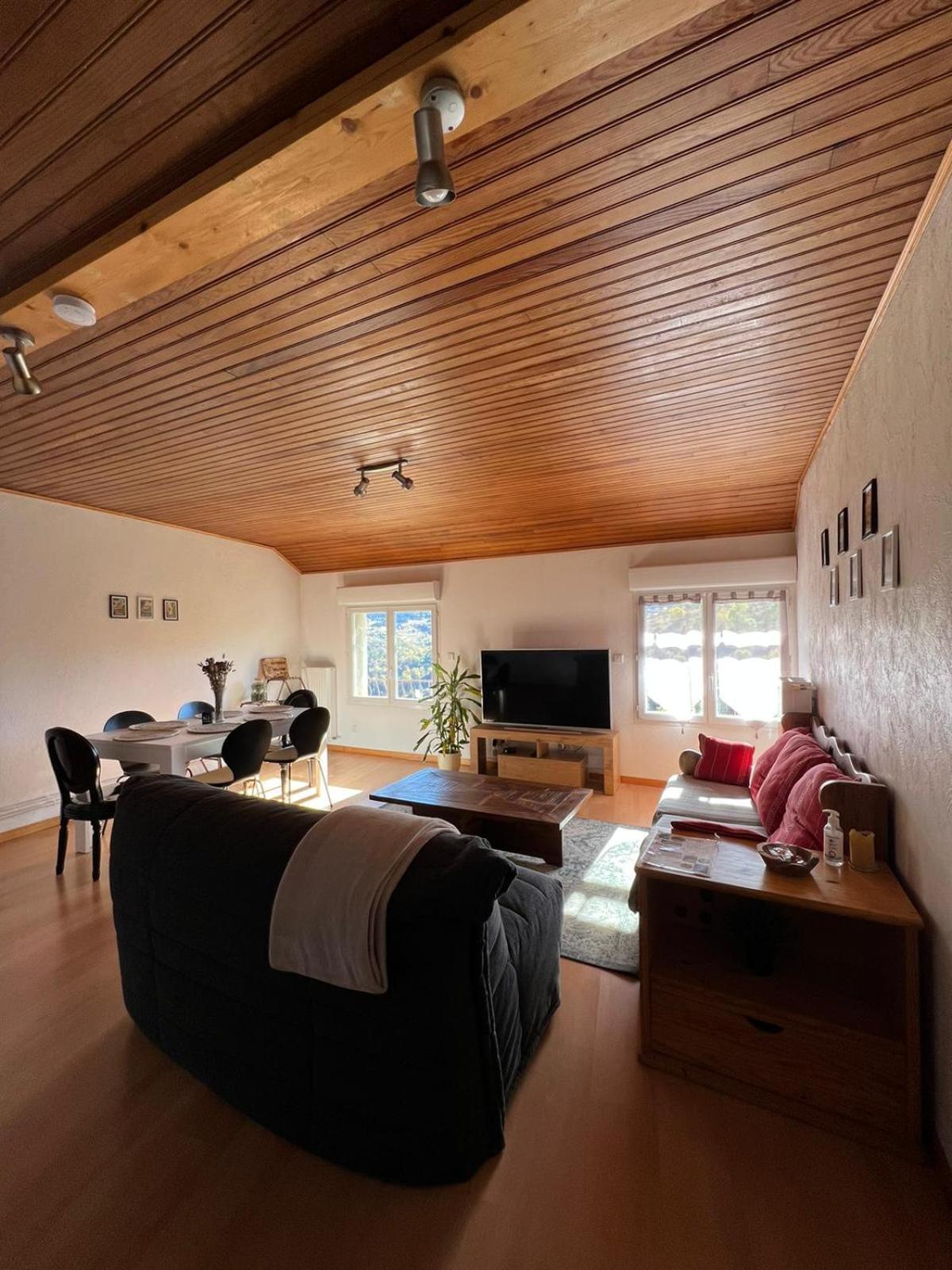 Logement Avec Vue Panoramique A 10Min Des Pistes Sauto Kültér fotó